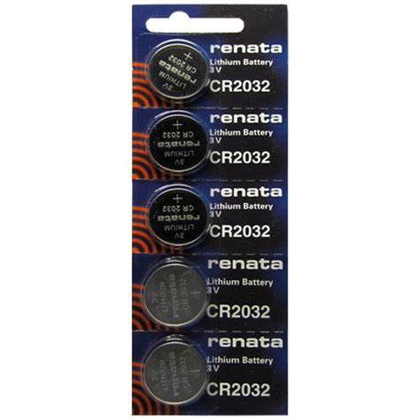 Renata 2032 Lithium Button Cell 5 Batteries - TheBatterySupplier.Com