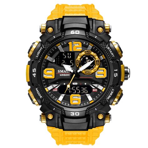 Ripley Reloj Hombre Deportivo Smael Resina Doble Horario