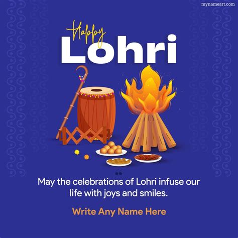 Create Online Lohri 2024 Cards With Best Wishes And Picture