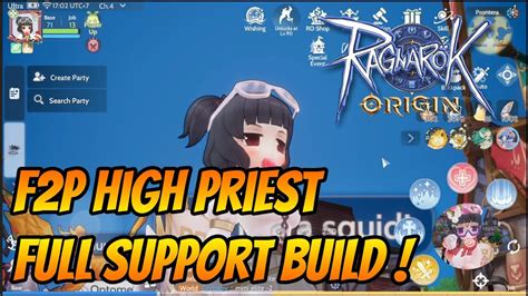 F2p High Priest Full Support Build Ragnarok Origin Riezz Ch Youtube