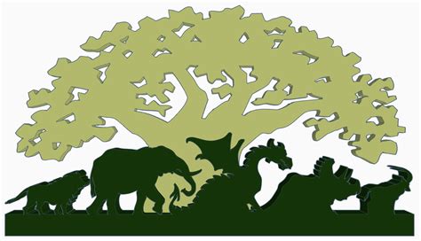 archivo stl calcomanialogotipo disney animal kingdom objeto