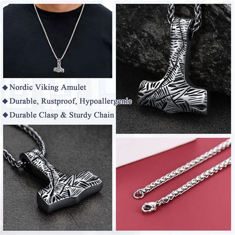 Buy Faithheart Norse Viking Thor S Hammer Necklace Stainless Steel