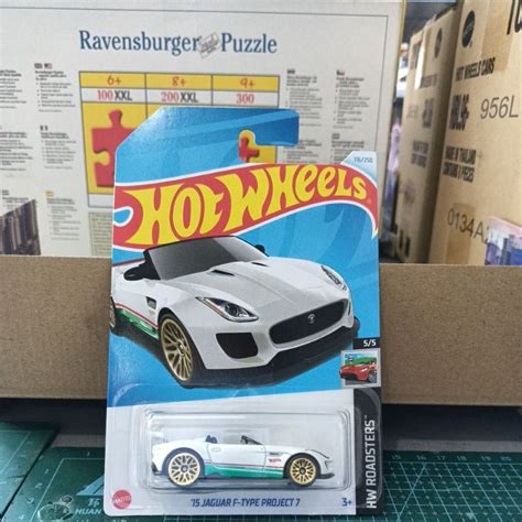 V6 HOT WHEELS 15 JAGUAR F TYPE PROJECT 7 WHITE Shopee Malaysia