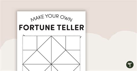 Paper Fortune Teller Printable Template Printable Free Templates