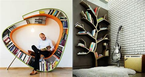 Необычные книжные полки - 7 фото