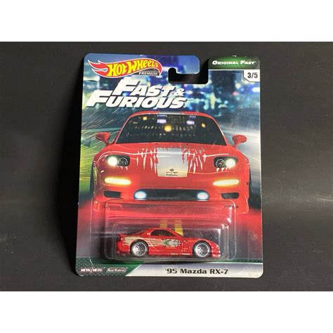 Hot Wheels Premium 2019 Fast Furious Original 95 Mazda RX 7 Shopee Malaysia