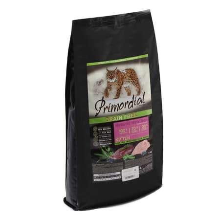Корм сухой для котят Primordial 6кг беззерновой утка-индейка купить по ...