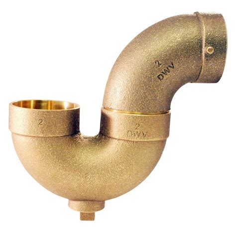 2 In Cast Brass DWV P Trap 10649776 The Home Depot