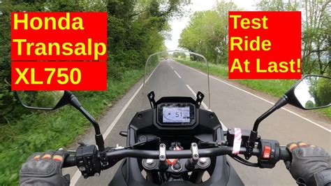 2023 Honda Transalp Xl750 Test Ride First Impressions Youtube