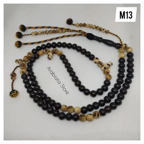 Tasbih Kayu Abanus Abanos Mix Oud Sholib Lazada Indonesia