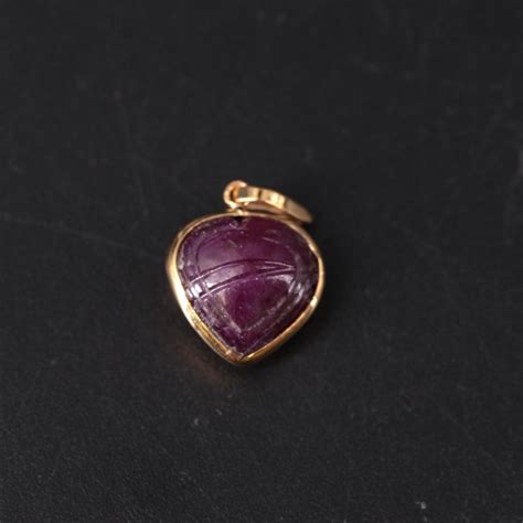 14K Ruby Solitaire Pendant | EBTH