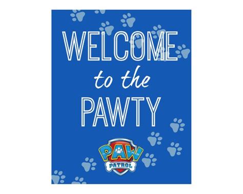 Paw Patrol Birthday Party 2nd Birthday Paw Patrol Party Favors Bags
