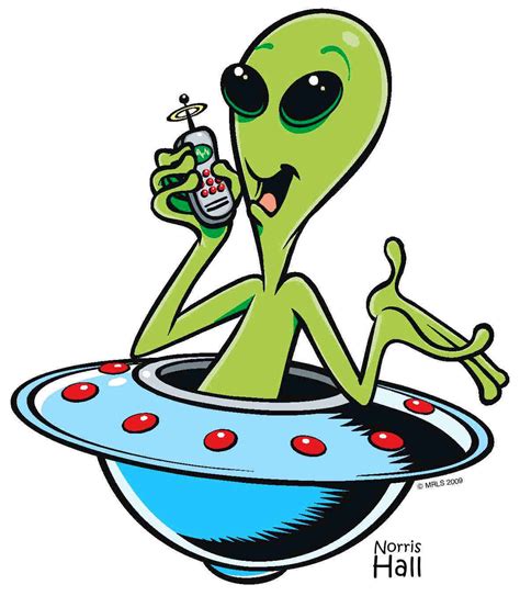 Alien In Spaceship Clip Art