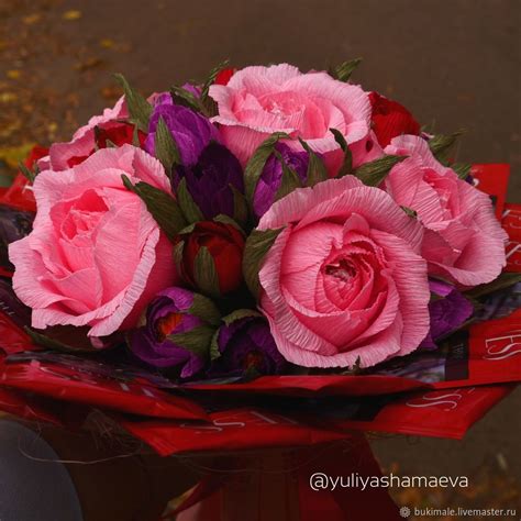 Букет с чаем и конфетами в интернет-магазине Ярмарка Мастеров по цене ...