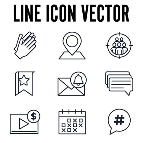 Blogger, Blog set icon symbol template for graphic and web design