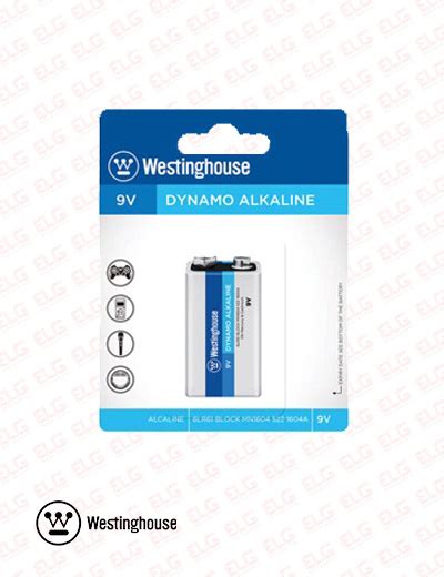 قیمت و خرید باتری کتابی 9 ولت آلکالاین وستینگ هاوس | اریس لایتینگ