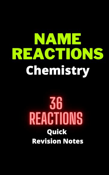 Name Reactions Important Chemical Tests Chemistry Th Th Shop