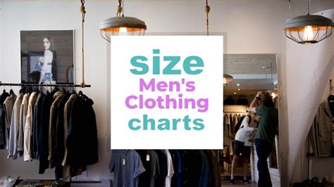 Men S Clothing Size Chart Size Conversion Size Charts When