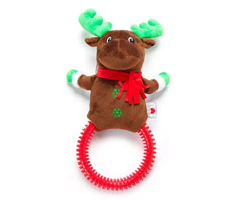 Holiday Reindeer Plush with Ring Dog Toy | Big Lots