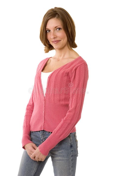 Brunette Sonriente Imagen De Archivo Imagen De Ejecutivo