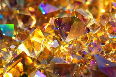 Premium Photo Shiny Crystal Diamonds In Abstraction