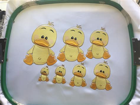 Cute Duck Embroidery Design Etsy