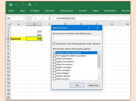 Microsoft Excel Zellen sperren und vor Veränderungen schützen schieb de