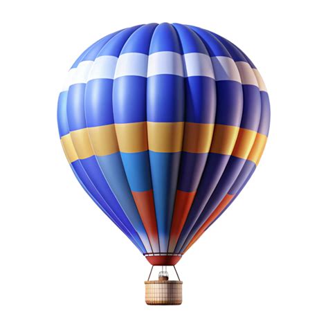 Colorful Hot Air Balloon PNG