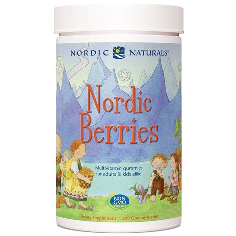 Nordic Naturals, Nordic Berries, Multivitamin Gummies, 200 Gummies ...