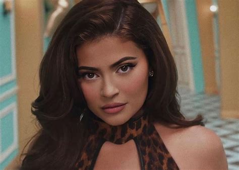 Kylie Jenner Wears Custom Leopard Print Bodysuit And Cape By Rey Ortiz