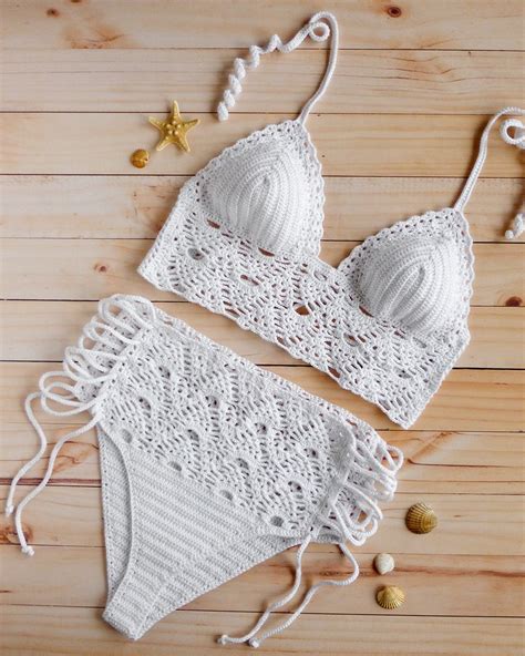 High Waist Crochet Swimsuit Lace High Waisted Crochet Bikini Etsy