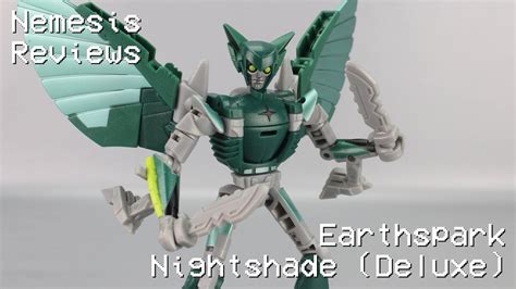 Nemesis Reviews Transformers Earthspark Nightshade Deluxe Class Youtube