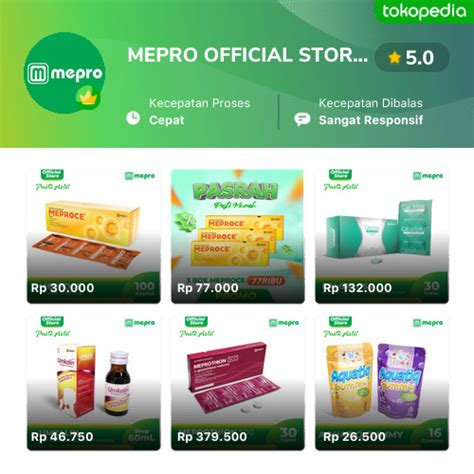 Katalog Produk Promosi Diskon Mepro Official Store Terbaru Oktober