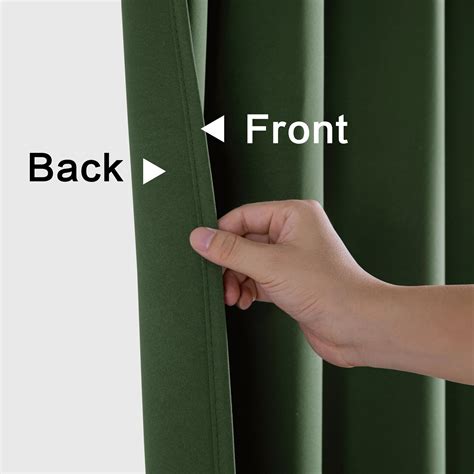 XTMYI Short Dark Olive Green Curtains For Bathroom Window 45 Inch