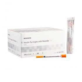 Mckesson Ml Insulin Syringes With Attached Needle