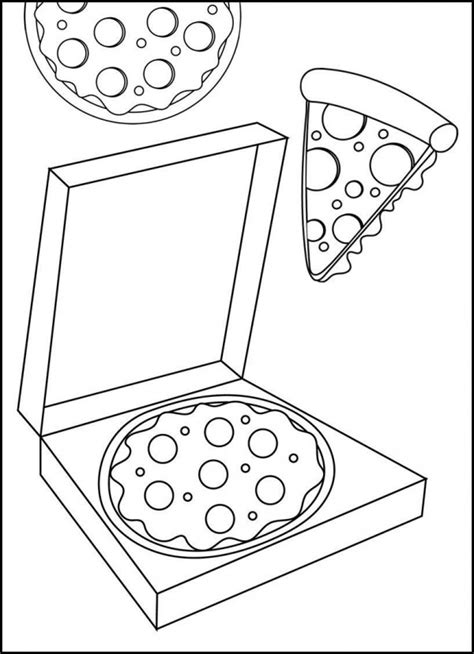 Dibujos De Pizzas Para Colorear Descargar E Imprimir Colorear Imágenes