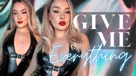 Black PVC Findom Drain Mind Fuck Goddess Lucie Clips Sale