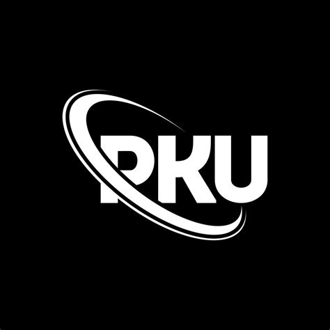 PKU logo. PKU letter. PKU letter logo design. Initials PKU logo linked