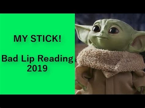 Bad Lip Reading Star Wars Yoda Stick | Sitelip.org