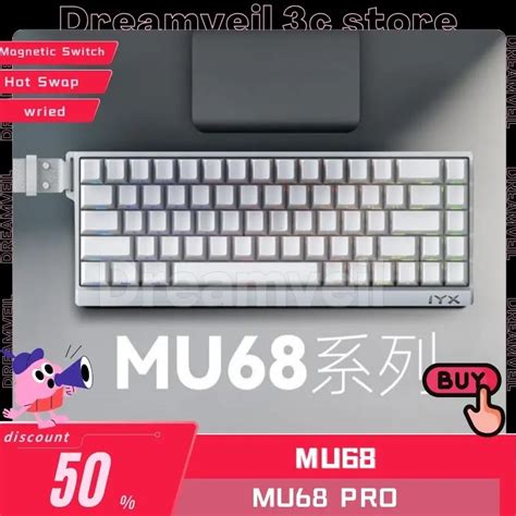 Iyx Mu Gamer Mechanical Keyboard Wired Magnetic Switch Keyboard Rgb Backlit Hot Swap E Sports