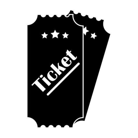 Premium Vector Ticket Icon Logo Vector Design Template