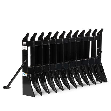 66 Universal Skid Steer Connection Root Rake Tractor Accessory For