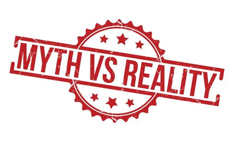 Myth vs Reality stamp red rubber stamp on white background. Myth vs ...