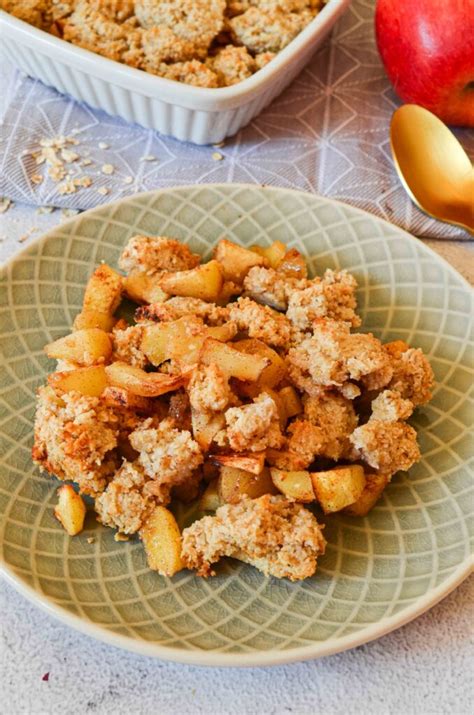 Gesunder Apfel Crumble Mit Haferflocken Und Kokos Mycarbcrew