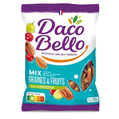 Mélange graines fruits DACO BELLO le sachet de 250 g à Prix Carrefour