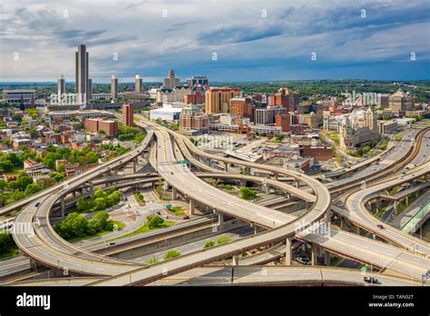 Aerial view of Albany, New York Stock Photo - Alamy