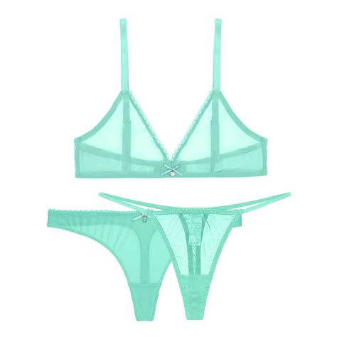 Sexy Summer Bikini Thong Ultra Thin Breathable Wire Free Bra Larger Size Underwear Low Rise