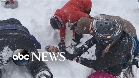 Man Rescued From Avalanche That Buried Him Under Snow For Minutes