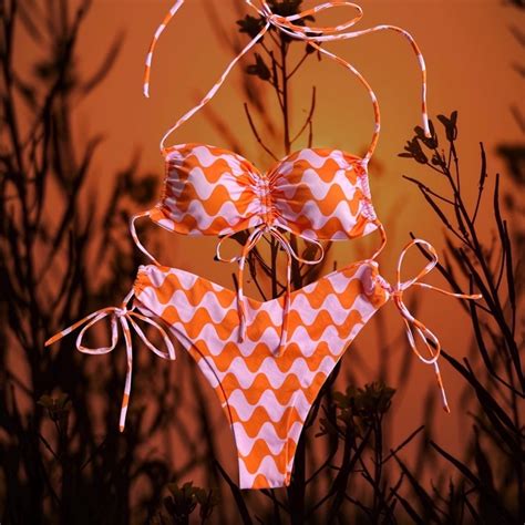 Jeune Bikini Summer Wave Pattern Shopee Philippines