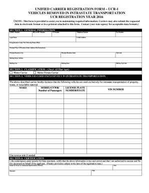 Fillable Online Nh Unified Carrier Registration Form Ucr Nh Fax